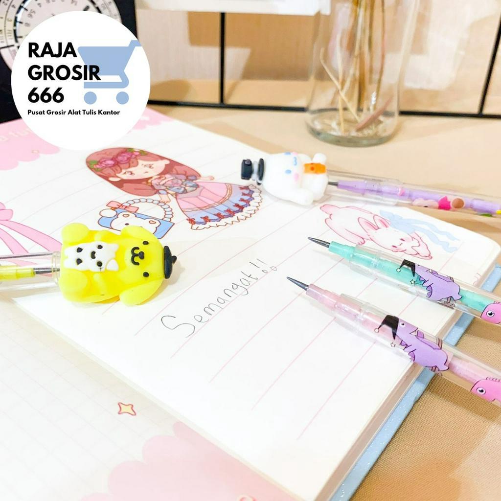 

PENSIL SUSUN SANRIO PENCIL MELODY HELLO KITTY KUROMI CINAMOROLL COD TERMURAH