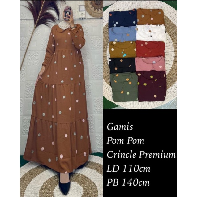 GAMIS CRINKLE POMPOM VIRAL. GAMIS KRINKLE POMPOM VIRAL. GAMIS CRINCLE POMPOM VIRAL. GAMIS CRINKEL PO
