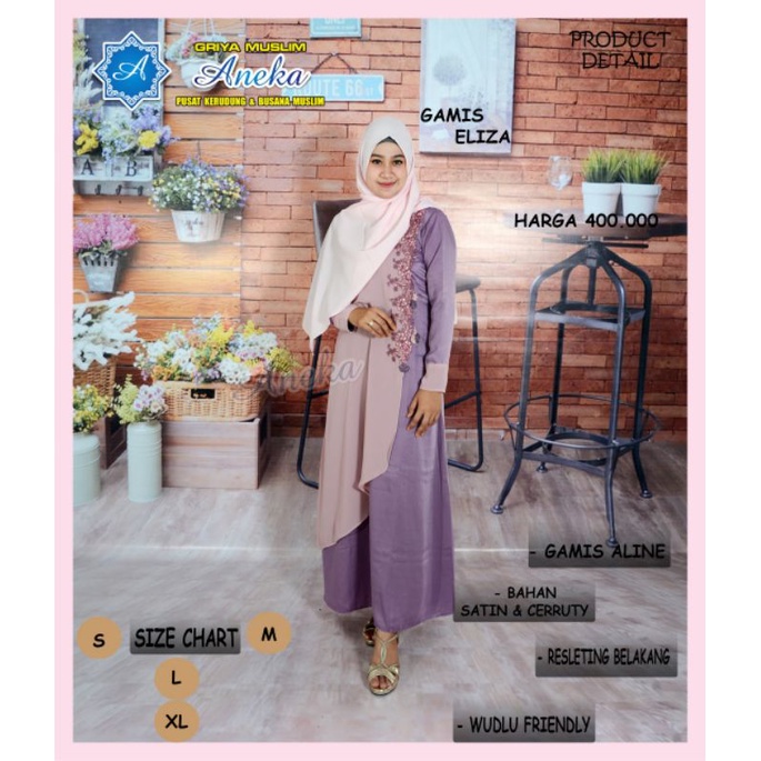 Gamis Eliza / ELIZA DRESS / GAMIS KONDANGAN