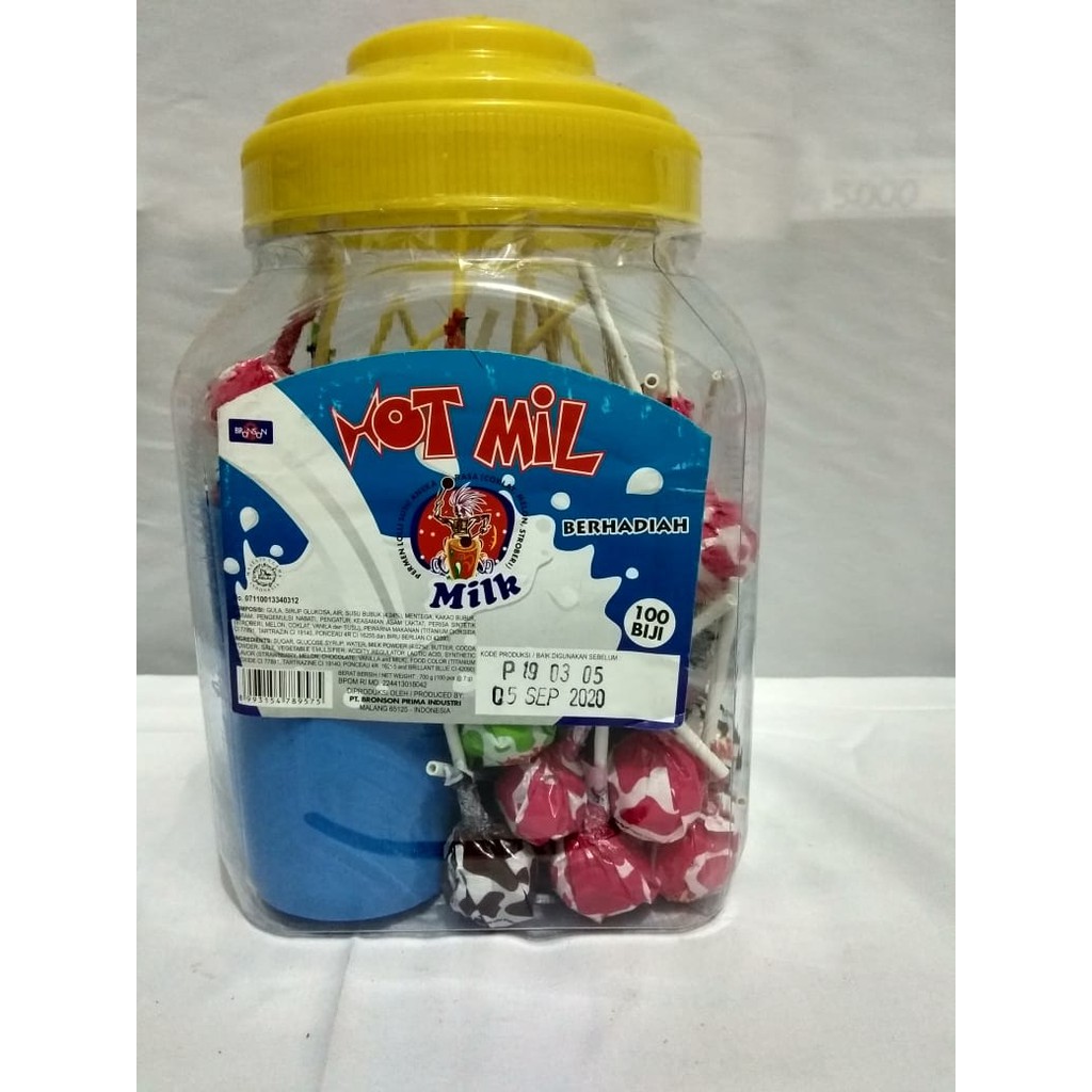 Vania Snack Permen Milkita Toples isi 50/Snack Murah/Snack Grosir/Aneka Snack