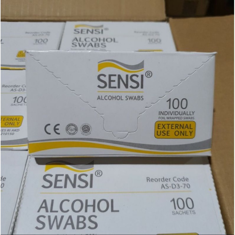 Alkohol Swab Sensi Kapas Alkohol Tisu Alcohol Pads