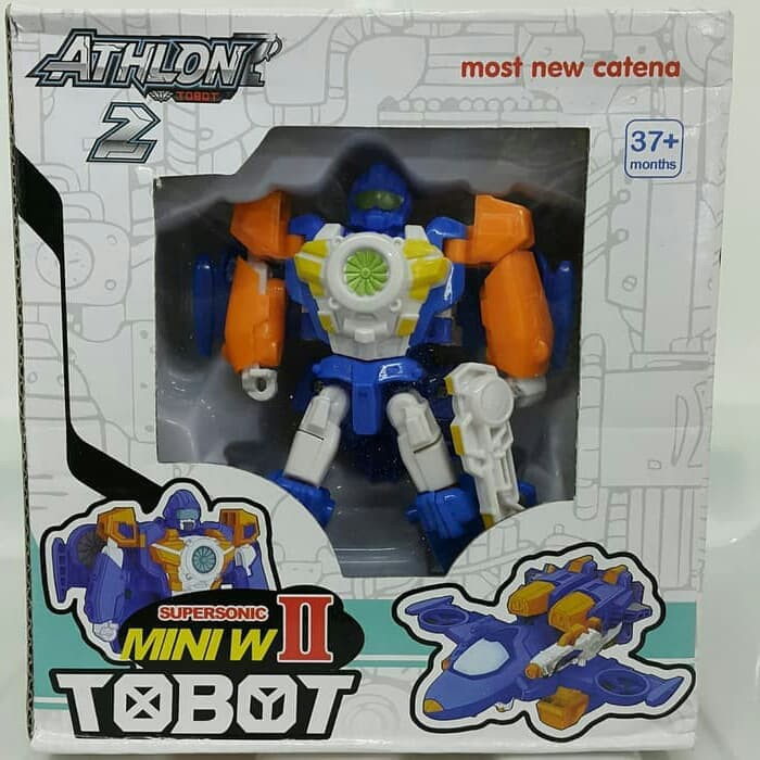 TERBARU Mini Tobot Mach W BLUE / Mainan Tobot / Transformers / Jual ATHLON 2