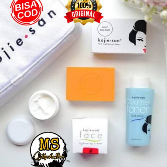 [PROMO TERMURAH] Paket Kojie San Lightening Series Wajah + Body Lotion (Size Kecil)