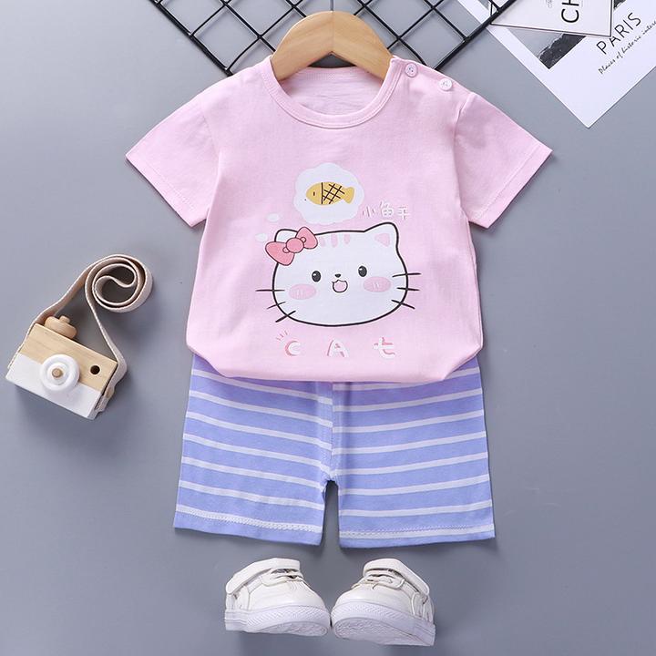 SETELAN ANAK IMPORT 1-4 TAHUN MOTIF IKAN CAT HIGH QUALITY/ SETELAN ANAK MURAH / SETELAN BAYI IMPORT FASHION