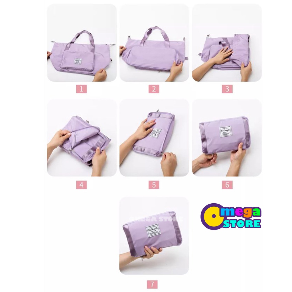 [O&amp;S] Tas Traveling Tas Selempang Wanita Tas Jinjing Tas Penyimpanan Berkapasitas Besar Travel Bag Duffel Portable Gym Waterproof Anti Air Tas Olahraga-OS169