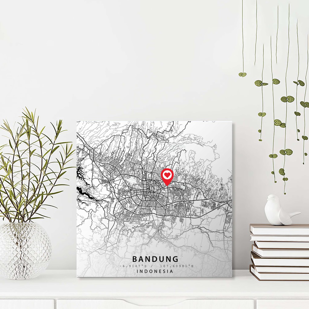 

Map Art Minimalist - Bandung