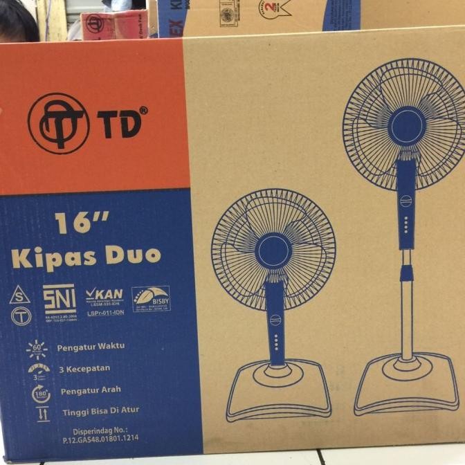 #COD# KIPAS ANGIN BERDIRI / STAND FAN TD 1600 / 16' / 16 INCH. GARANSI