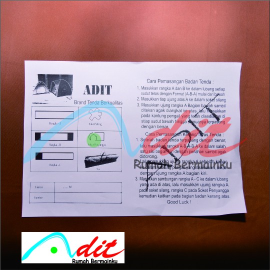 Tenda Anak Ukuran 140X140 Cm/Tenda Camping Anak/Mainan Tenda Anak-6