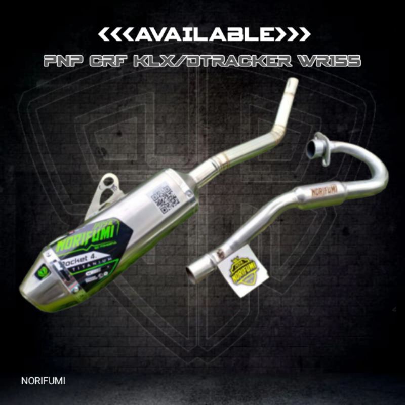 KNALPOT RACING CRF KLX/DTRACKER WR155 NORIFUMI knalpot crf150 knalpot klx knalpot wr155 knalpot nori