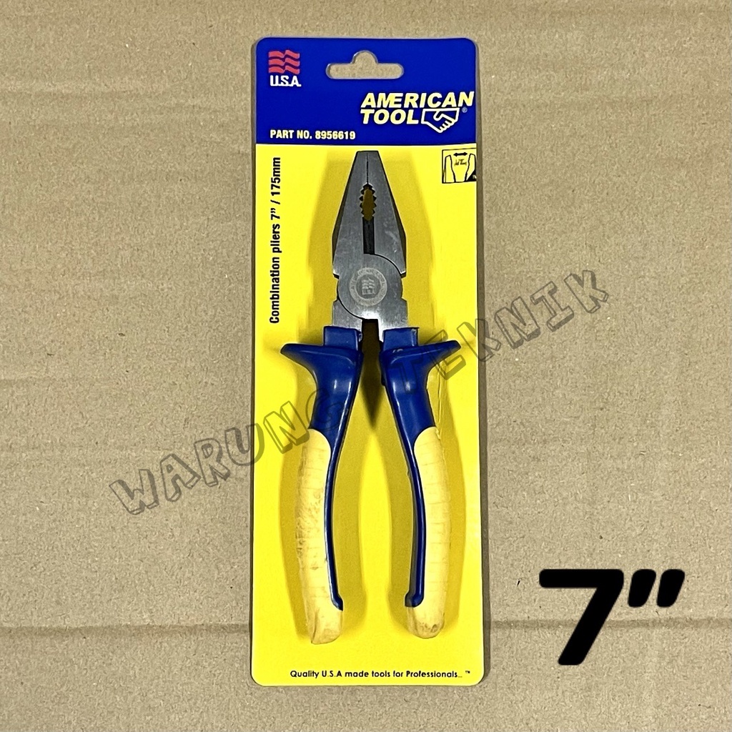 AMERICAN TOOL COMBINATION PLIERS TANG KOMBINASI 7 INCH 175 MM