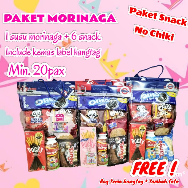 PAKET MORINAGA || Snack ultah no chiki || Paket ultah anak | Snack ulang tahun