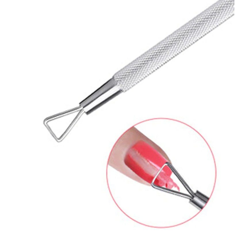 Nail Pusher Segitiga alat melepaskan kutek gel nail tool pendorong kulit kuku nail remover tool