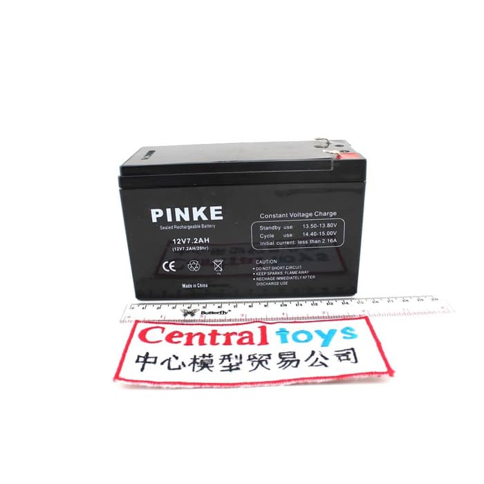 aki kering 12V 7.2AH PINKE baterai kering UPS 12V 7AH mobil aki anak