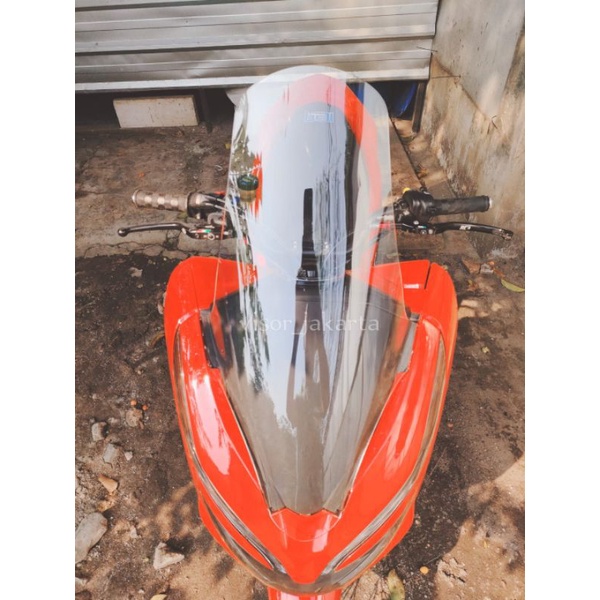 WINDSHIELD PCX 150 TYPE TOURING/MAXSIEL TINGGI, TEBAL 3MILI