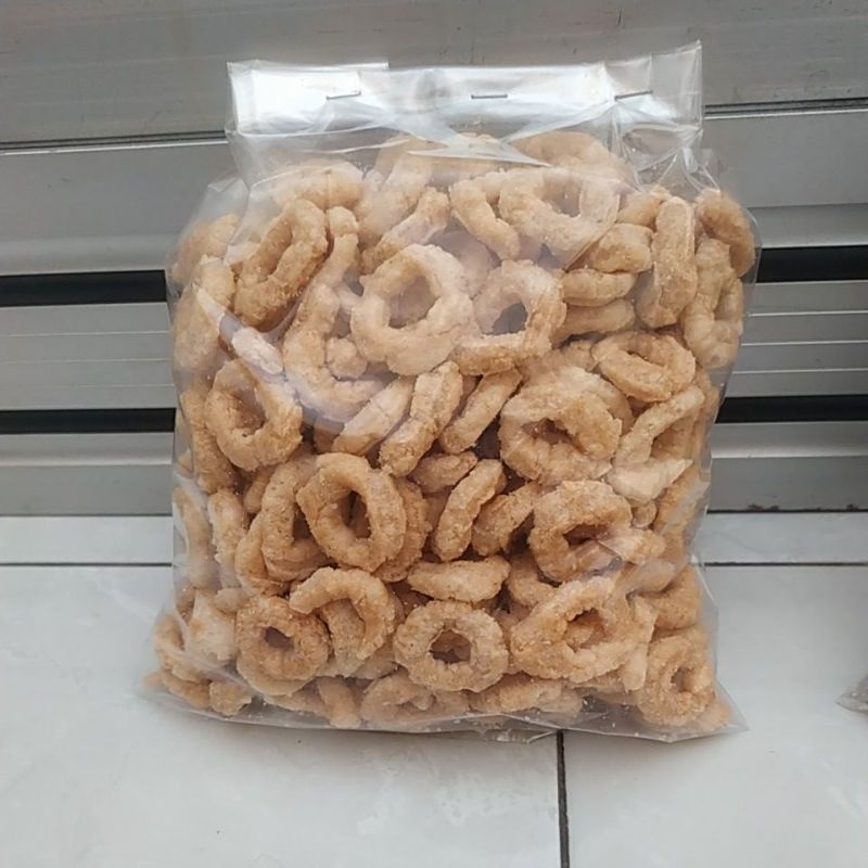 

Camilan oleh-oleh snack kiloan Slondok udang asin premiun enak dan gurih 250 gram