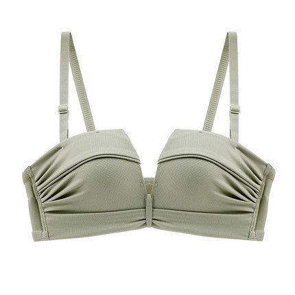 [ LINGERIE MASTER ] - (B-33) Hot Item Bra Wanita Model Tanpa Kawat Dengan Bahan Halus Dan Hiasan Renda Sexy-B-33 Hijau