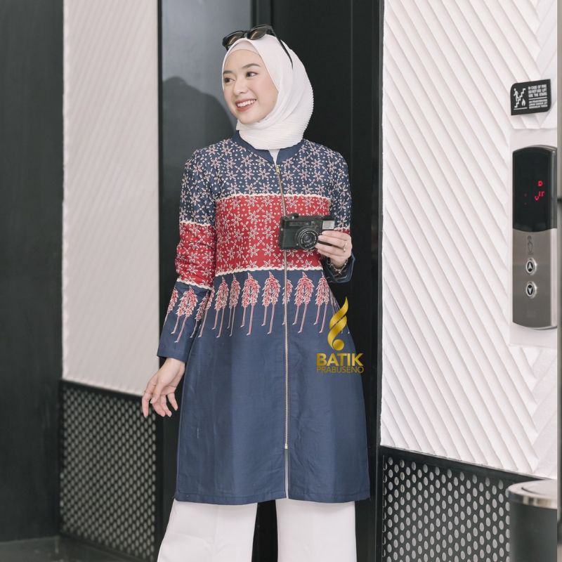 BATIK PRABUSENO TUNIK AMELIA ATASAN BAJU BATIK WANITA PRABUSENO / ATASAN WANITA / TUNIK WANITA