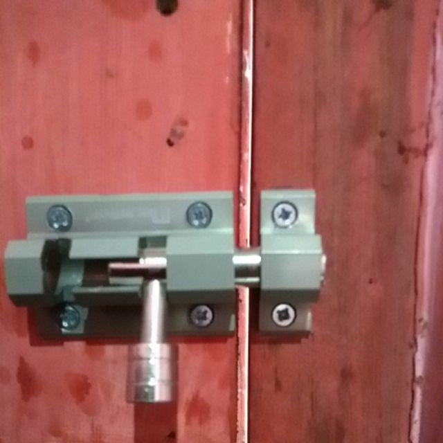 Slot/grendel Kunci Pintu/jendela Murah Security Aluminium 2 As 2255