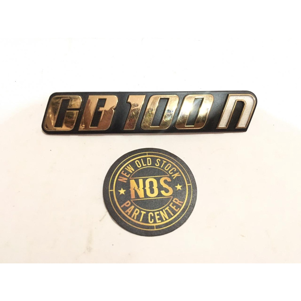 EMBLEM BOX AKI ACCU KIRI HONDA CB100 CB 100 N ORIGINAL ORI ASLI NOS