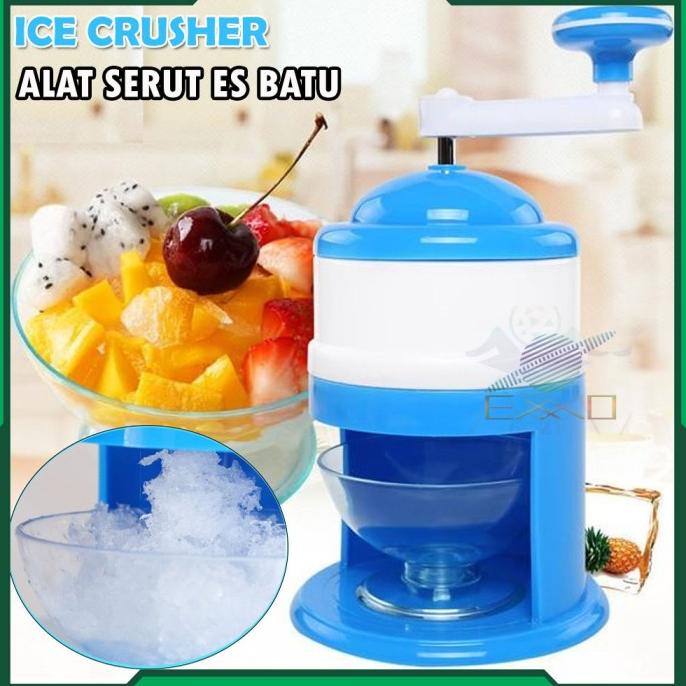 Alat Serut Es Batu Putar Portable Mesin Es Serut Manual Penghancur Es Termurah