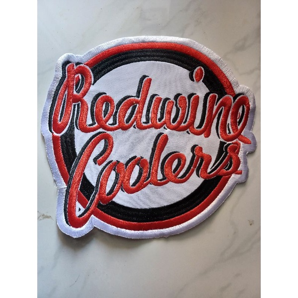 backpatch bordir redwine cooler tempelan punggung jaket