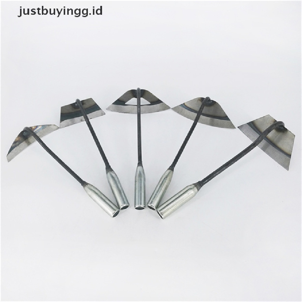 (Justbuyingg.Id) 1pc Alat Penggaruk / Pencabut Rumput Liar Bahan Stainless Steel Untuk Kebun / Pertanian