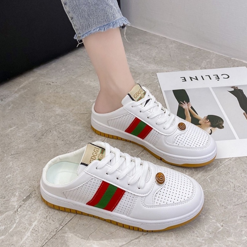 DDS21901 sepatu slip on wanita import sepatu sneakers murah kekinian sepatu sandal simpel Cod Jakarta