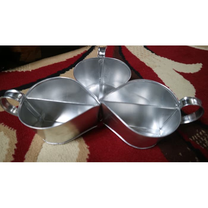 Cetakan kue cucur dua warna / kue cucur pelangi