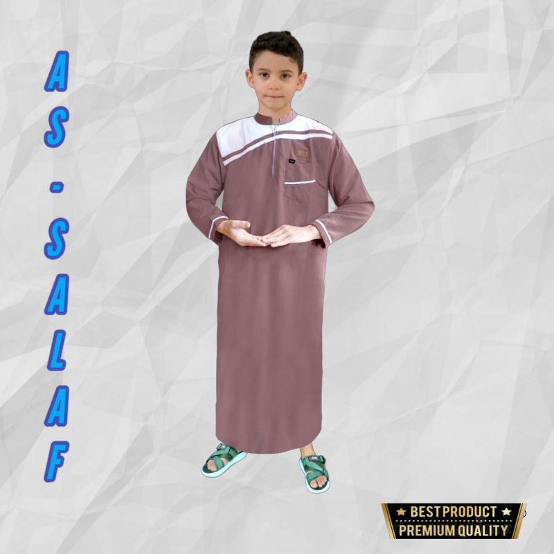 AS-SALAF/jubah anak laki laki/gamis pakistan anak TK,SD,SMP usia 1-14 tahun