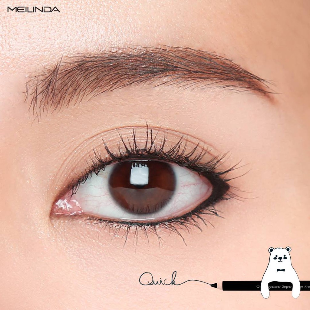 PROMO MEILINDA Quick Eyeliner Super Waterproof without Sharpener | Melinda Eyeliner TANPA Rautan