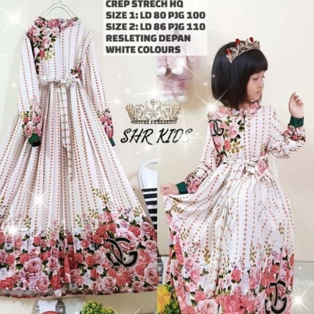 (BELI 2 LEBIH MURAH) NEW MAXI DRESS | GAMIS BUNGA LIPIT KIDS 100%ORI SHR