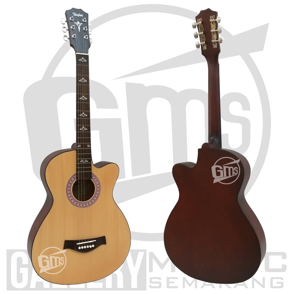 Gitar Akustik Taylor Tanam Besi Bonus Packing Kayu &amp; Bubble Warp