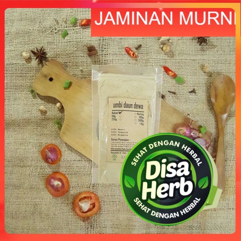 

UMBI DAUN DEWA BUBUK 100 GRAM - Gynura Divaricata - MURNI - JSR - REMPAH