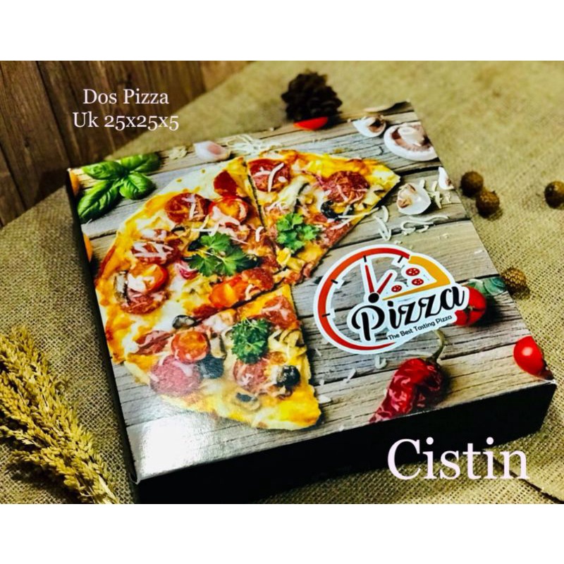 

box pizza ukuran 25*25*5cm 1 lusin