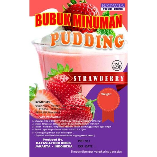 

Bubuk Silky Puding Rasa Strawberry 1kg Istant Pudding Powder Harga Grosir