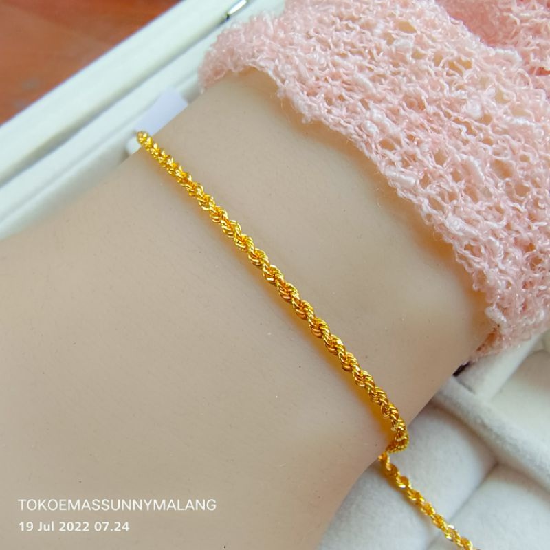 Gelang tangan tambang korea 420%/9k