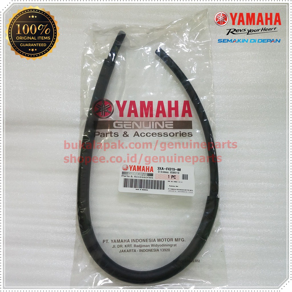 SELANG OLI SAMPING PANJANG YAMAHA F1ZR FIZR DARI BOTOL MENUJU POMPA OLI ORIGINAL YAMAHA
