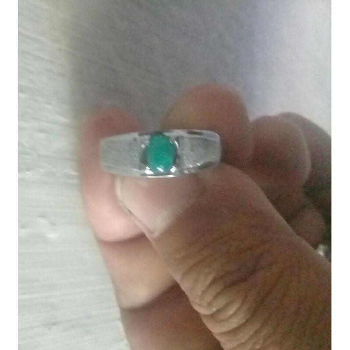 cincin emban monel halus akik bacan doko imut size 7