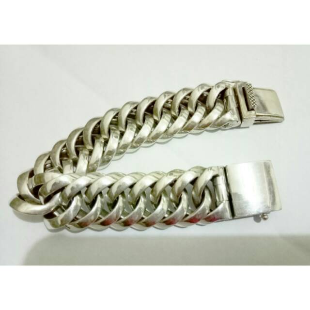Gelang rantai pria gelang silver 925 gelang hand made