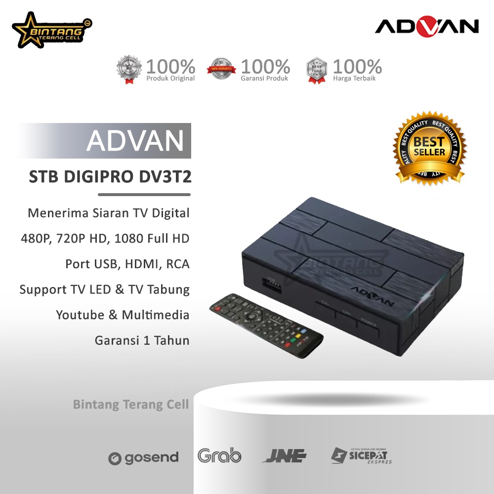 Jual ADVAN DIGIPRO SET TOP BOX TV DIGITAL DV3T2 FUll HD 1080P ORIGINAL GARANSI RESMI Shopee