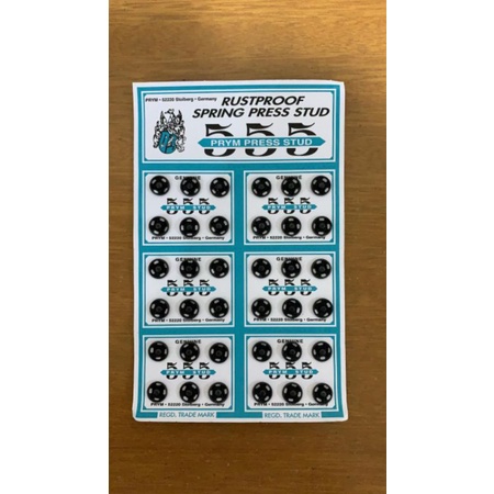 Kancing Jepret/ Kancing Cetet 555 Hitam