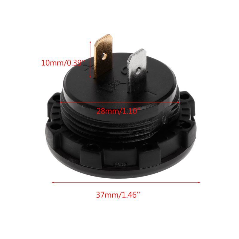 Voltmeter Digital DC 12V dengan Display LED untuk Mobil / Motor