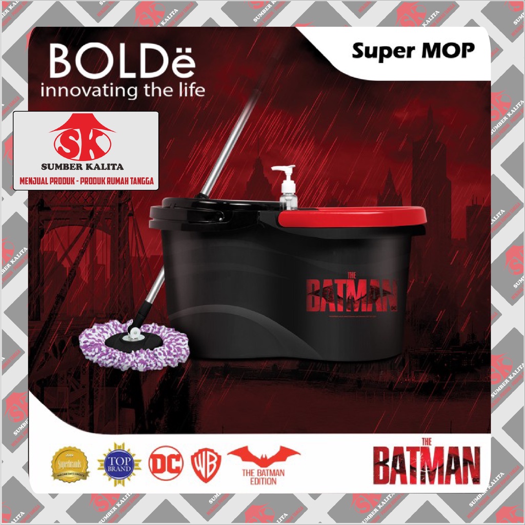 BOLDe Super Mop Alat Pel Lantai Batman Edition