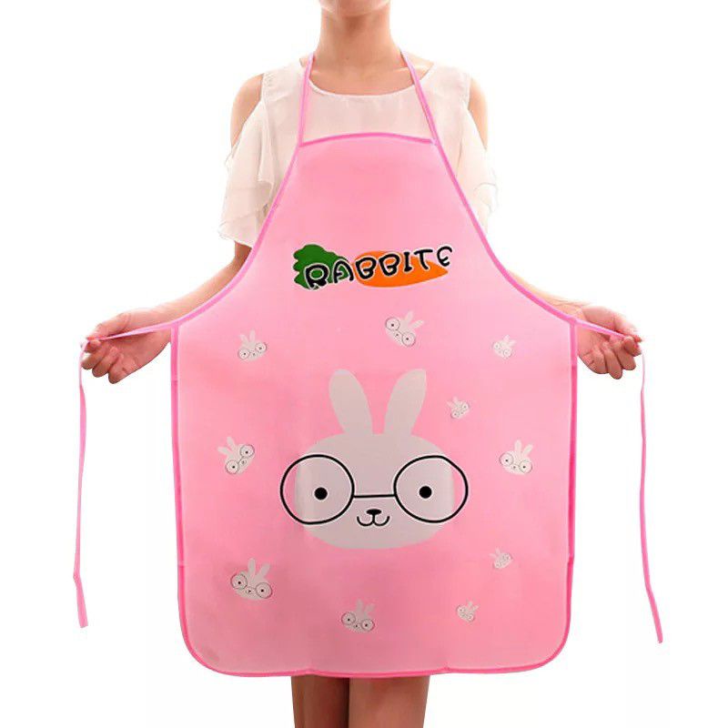 Celemek Dapur / Apron Masak Anti Air Motif Karakter Kartun Lucu Waterproof