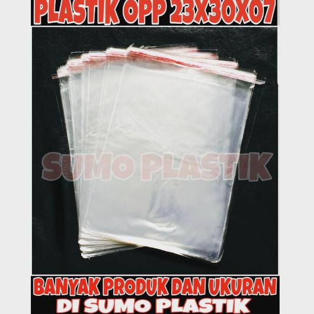 

PLASTIK OPP UK 23x30 TEBAL 07 !! ISI 100 LEMBAR (KODE 5888)