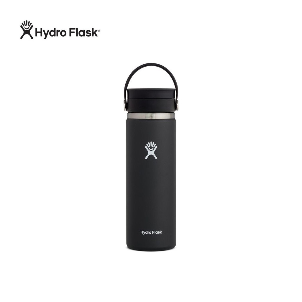 Jual Hydro Flask Wide Mouth Flex Sip Lid 20 oz Water Bottle Black