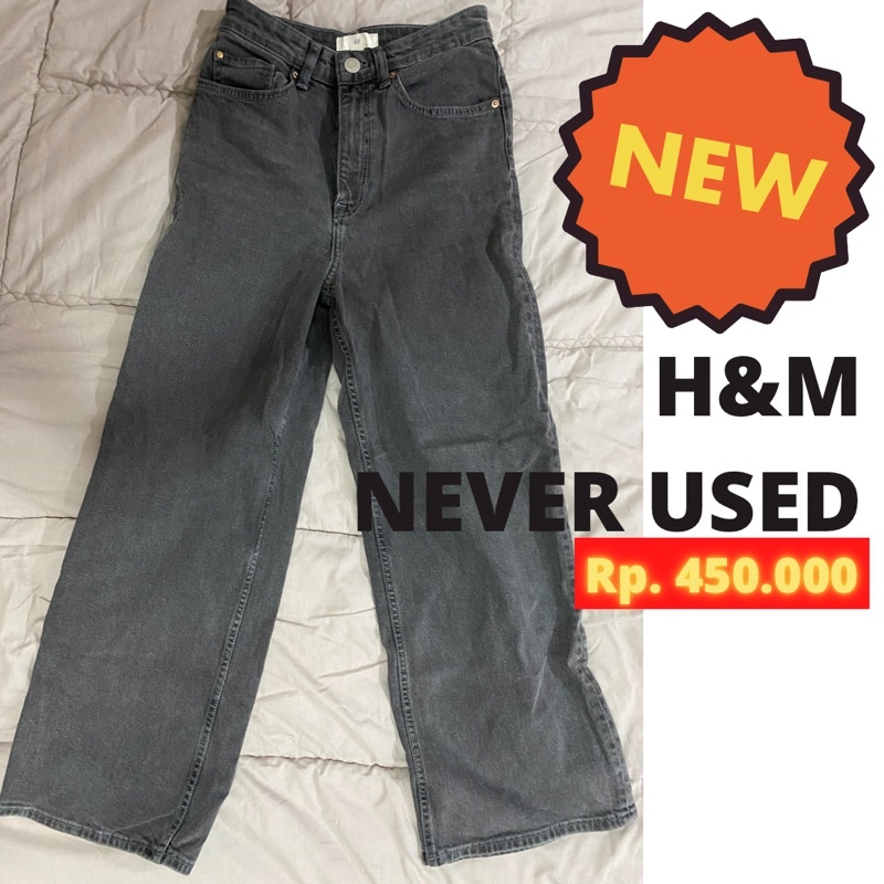 H&M wide jeans kulot NEVER USED