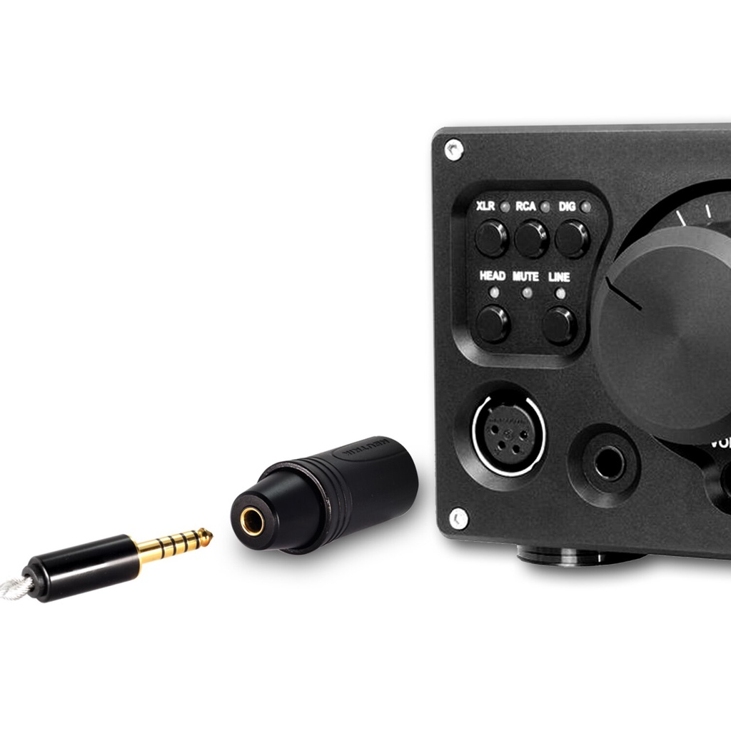 DD ddHiFi XLR44B XLR 4pin to 4.4mm Balanced Adapter, Adapt XLR Traditional Desktop Devices to 4.4mm Audio Devices or Earphones