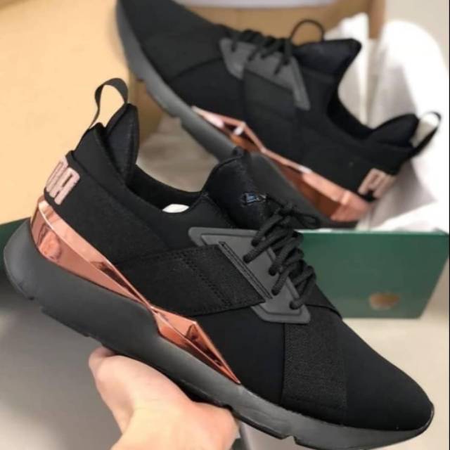 puma muse satin rose gold