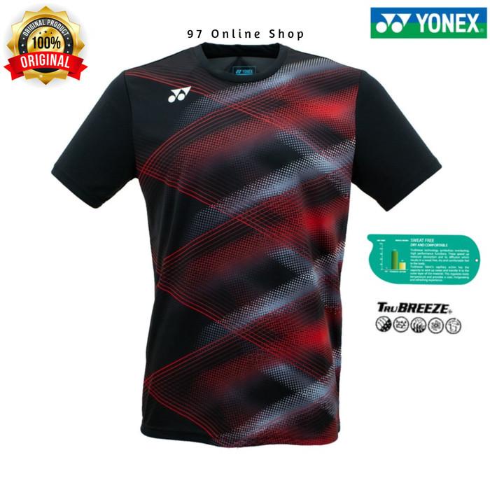 Kaos Badminton / Jersey Yonex 1706 Coc Black Red|100% Original Yonex|